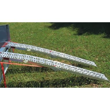 AIRE DE RAMPES PLIANTES L:227CM CHARGE 450 KG - FOND ALU