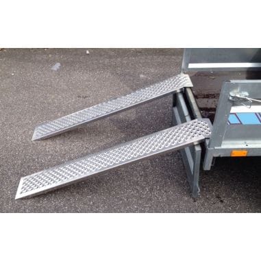 PAIRE DE RAMPES L:150 cm CHARGE 400 KG - ALU DROITES