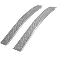 PAIRE DE RAMPES L:200 cm CHARGE 400 KG -ALUMINIUM INCURVEES