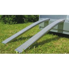 PAIRE DE RAMPES L:200 cm CHARGE 400 KG -ALUMINIUM INCURVEES 2