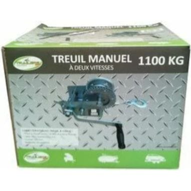 TREUIL MANUEL 1100 KG - CABLE 10M
