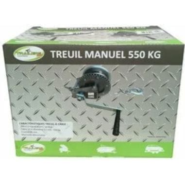 TREUIL MANUEL 550 KG - CABLE 10M