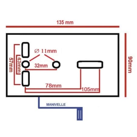 TREUIL MANUEL 550 KG - CABLE 10M