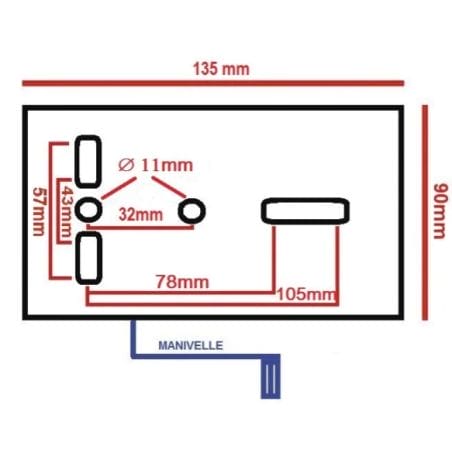 TREUIL MANUEL 550 KG - SANGLE 10M
