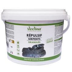 REPULSIF SERPENT D'ORIGINE NATURELLE EN GRANULES - SEAU 1 KG