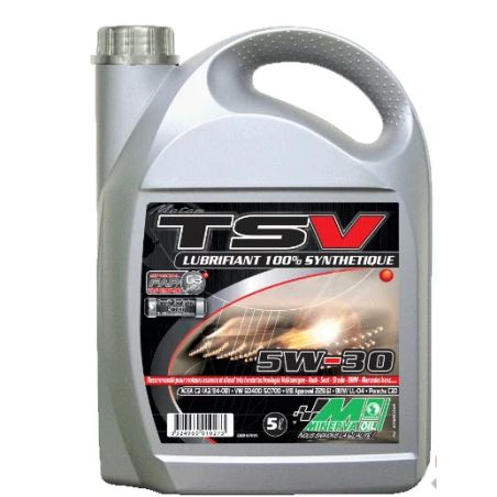 HUILE AUTO MOTEUR TSV 5W30 - 5L MINERVA