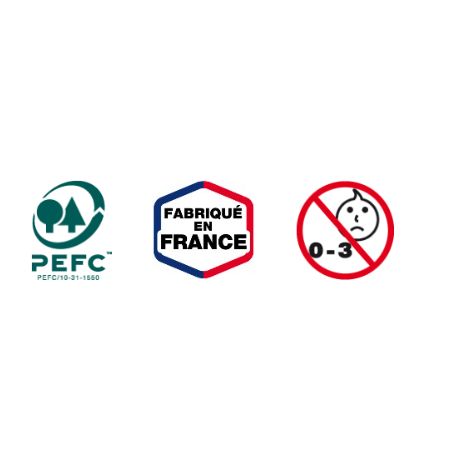 SERFOUETTE PANNE ET FOURCHE ENFANT - MANCHE BOIS CERTIFIE PEFC LEBORGNE