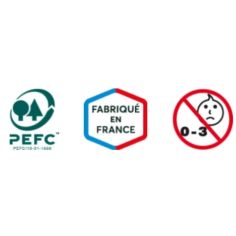 PELLE CARREE POUR ENFANT - MANCHE BOIS CERTIFIE PEFC - LEBORGNE 2